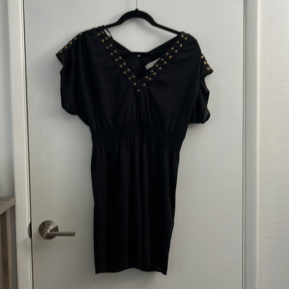 Mink Pink - Black dress with gold studs